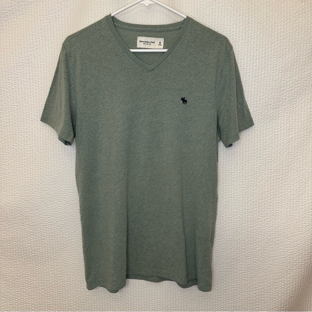 Abercrombie & Fitch Men's Green Short Sleeve Tee Size: Medium